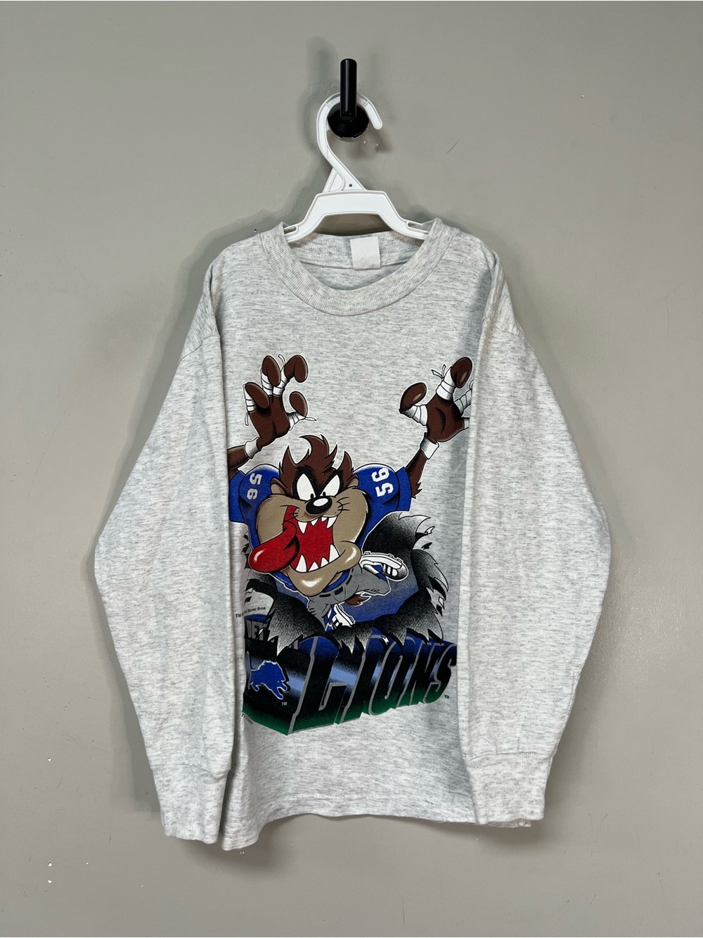 Boys Vtg Tazmanian Devil Detroit Lions Shirt